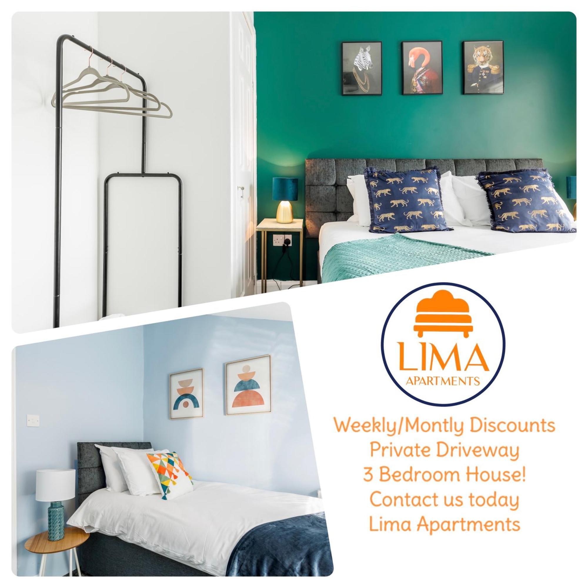 Weekly Monthly Deal-4 Beds-Large House-Driveway By Lima Apartments Ltd Μπόρνμουθ Εξωτερικό φωτογραφία